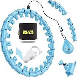 Weighted Hula Circle Hoops for Adults Weight Loss, Infinity Fitness Hoop Plus Size 52 Inch, 24 Detachable Links, Exercise Hoop Suitable for Women,Girls and Beginners (Model 1)-image-9