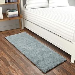 KABEERA Goofy Non-Slip Kitchen Rug Set with Anti-Fatigue Comfort | Water Absorbent Mats for Home, Cooking Area & Sink | Light Blue | 45 x 80 Cm-image-12