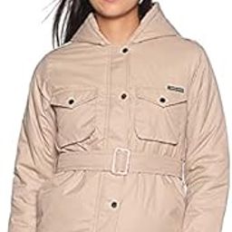 Women Polyester Beige Short Length Jacket-image-57