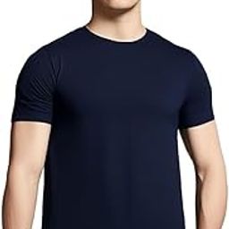 Men's Regular Fit T-Shirt | Men's Super Combed Cotton Rich Regular Fit Round Neck Half Sleeved T-Shirt | Round Neck | Half Sleeve | Plain | Navy Blue-image-32