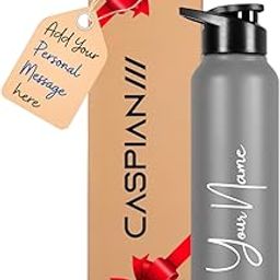 Caspian Hike Customised Stainless Steel Water Bottle 750ml, G Goose with Logo Print- Personalised Water Bottle with Your Name Print for Kids Boys Girls School Office Gym- Perfect for Corporate Gifting-image-72