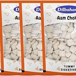 Dilbahar's Aam Choki 100G Pack Of 4 | Aam Papad Khatta Mitha | Dried Mango Papad Dry | Khatta Meetha Aam Papad Churan Pachak | After Meal Digestives Mukhwas Mouth Fresheners-image-45
