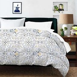 Microfibre All-Weather Comforter Blanket Light Weight Quilt Duvet AC Comforter/Blanket for Winter 400 GSM, Quilt/AC Blanket/Dohar Ultra Soft King Size (Print-M10)-picture-15