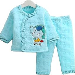 Newborn Baby's Winter Wear Warm Cotton Printed Kids Suit Set(Any Colour, Print, 0 To 6 Month), Multicolour-image-14