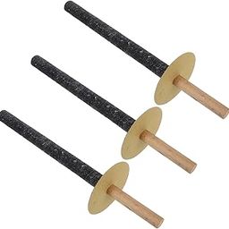 HAKIDZEL 3pcs Wooden Stake Fire Torches Outdoor Garden Decor Victorian Patio Torch Light for Camping Wedding Festivals-image-33