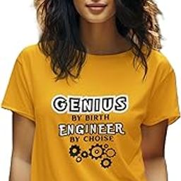 Genius Engineer Printed Women Round Neck Half Sleeve Cotton T-Shirt-image-7