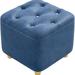 Footrest Stylish Shoe Changing Stool Foot Stool for Playroom Bedroom Doorway Dark Blue-image-2