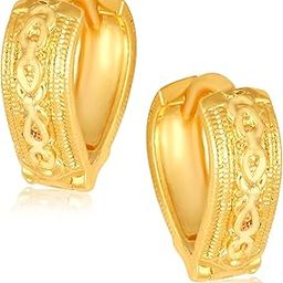 Vighnaharta Shimmering Charming Alloy Gold Bali Earring valentine day gift valentineday gift for her gift for him gift for women gift for men love gift gifts ValentinesDay2023 for Women and Girls [VFJ1719ERG]-image-40