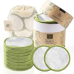 Greenzla Reusable Makeup Remover Pads (20 Pack) With Washable Laundry Bag And Round Box for Storage | 100% Organic Bamboo Cotton Pads For All Skin Types | Eco-Friendly Reusable Cotton Rounds For Toner-picture-22