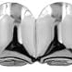 ATORSE 4x18K Hip-Hop Top/Bottom Mouth Teeth Grills Unisex White - Top Grills-image-3