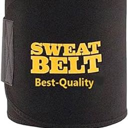 Black Men's Women's Waist Stomach Shaper Sweat Slim Belt with Mobile Holder Weight Loss Back Pain Gym Running-18