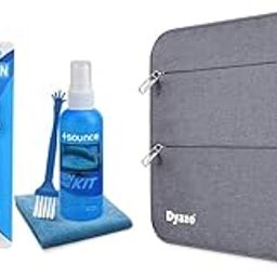 Sounce Combo 3 in1Cleaning Set for Screen PC,Laptops,Monitors,Mobiles,LCD,LED 100ml with Micro Fiber Cloth and Soft Brush Dyazo Water Resistant Laptop Sleeve for 15 Inch-15.6" laptops &Notebooks Grey-image-42