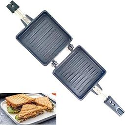 Non Stick Sandwich Maker Gas Toaster Maker with Quick Crispy Toast Sandwich Ideal for Home and Office Use Heat-Resistant Handle-image-91