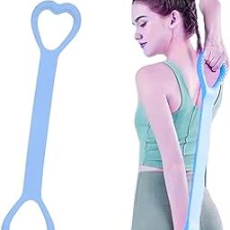 Wonder Care Resistance Bands for Back Chest Foot Neck Stretching Exercises, Soft Gel Execiser Rope for Workout, Anti-Skid Grip Handles, Muscle Relief Exercise Band [Blue]-image-55
