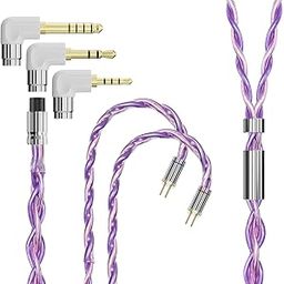 ARTTI Flex Headphone Upgrade Cable 4 Cores 268 Strands Silver-Plated 7N OCC Copper 3in1 Plug IEM Cable HiFi Earphone Wire (2PIN Bend Plug)-image-31