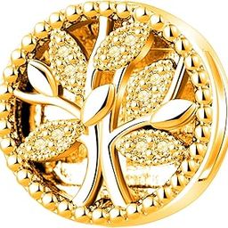 Tree Reflexions Round Clip Charm for Pandora Reflexions Bracelet Cubic Zirconia Bead-picture-40