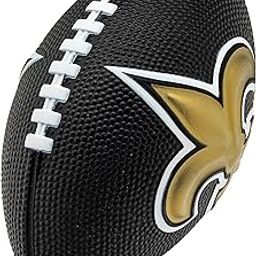 Franklin Sports NFL New Orleans Saints Football - Kids Foam Football - Soft Football - Mini Size - Perfect for Gameday - 8.5" 3D Logos!, Blue-image-28