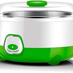 Plastic and Stainless Steel Automatic Traditional Yogurt Maker (Green, 900ml )-27