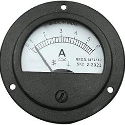 NAUDH Zero Setting Round shape Dial Panel Analog Ampere Meter Scientific Ammeter 0-5amp-30