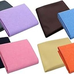 Men's Poly Cotton Unstitched Shirt & Trouser Fabric Combo Set (Multi Color; Free Size)-image-93
