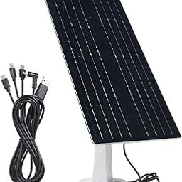 Soshine USB Solar Panel - Mini Solar Panel Charger 5v 12w with High Performance Monocrystalline for Security Camera,Cellphone,Power Bank,Camping Lanterns-picture-5