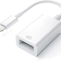 XICEN For Apple to USB Camera Adapter, USB 3.0 OTG Cable for iPhone/iPad to Connect Card Reader, USB Flash Drive, U Disk, Keyboard, Mouse, Hubs, MIDI, Plug & Play (White)-image-13