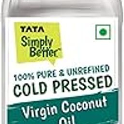 Tata Simply Better Pure & Unrefined Cold Pressed Virgin Coconut Oil, Naturally Cholesterol Free, 500ml, Rich Aroma & Flavour of Real Coconuts, For Daily Cooking with Multipurpose Usage,A1 Grade Coconuts-image-8