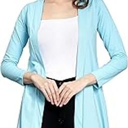 Women's Open Front Full Sleeve Cotton Long Shrug | Modern Fashionable Cardigan for Casual & Formal Wear | Comfortable & Stylish Outerwear For Party-31