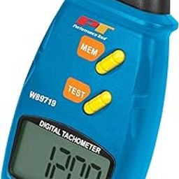 Performance Tool W89719 Professional Digital Laser LCD Tachometer Non-Contact RPM Reader with Auto Zero Adjustment For Min/Max Readings, 1 Pack-22