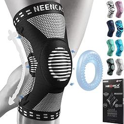 NEENCA Professional Knee Brace, Compression Knee Sleeve with Patella Gel Pad & Side Stabilizers, Medical Knee Pad for Running, Workout, Arthritis, Joint Recovery - Single (Black, L)-picture-12