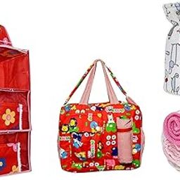 New Born Baby Gift Set for 0-6 Month Baby (Clothes, Feeding, Bag and Toys) (9 Piece Set (Premium))-image-59