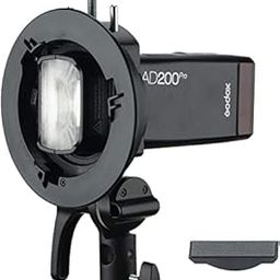S2 Speedlite S-Type Bracket Bowens Mount, for Godox V1 AD200Pro AD400Pro AD200 V860II TT685 TT600 TT350, Precise Tilt Control, Large Adjustment Handle, Integrated Umbrella Mount, More Compact-18