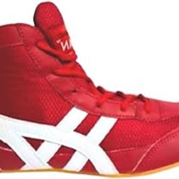 Synesthetic Leather Rubber Kabaddi Shoes for Men,Boys & Girls(Pack of 1) (10, Red)-image-3