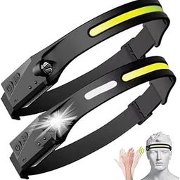 Superbright Camping Headlamp, Sensor Mode, Spot & Flood Light, Adjustable Head Strap, Rechargeable Battery of 8 hrs Backup for Hiking, Trekking, Hunting, Camping, Hiking Headlight-20
