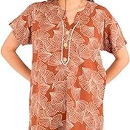 Rayon Co-ord Set Nighty for Women - Printed Stylish Nighty Co-ord Set Comfortable Sleepwear-image-15