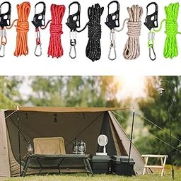 CALANDIS™ 5mm Tent Guy Rope Nylon Tent Lanyard Wind Rope for Backpacking Awning Canopy Orange | Tent & Canopy Accessories | Tents & Canopies | & Hiking | Outdoor Sports-image-8