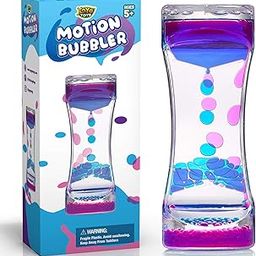 YoYa Toys Liquid Motion Bubbler for Kids and Adults | Hourglass Liquid Bubbler or Timer for Sensory Play, Fidget Toy and Stress Management - Cool Desk DÃƒ©cor-image-11