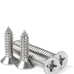 Rely®⇒VP INDUSTRIES (Pcs-50) #8x19mm Flat CSK Phillips Head Self Tapping Screws Stainless Steel 304 Nickel | Star Slot CSK Head Screw Philips Drive dia for Fixing Wood, Plywood, Plasterboards-image-6