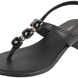 Women Faux Leather Beaded Thong Casual Sandals-picture-55