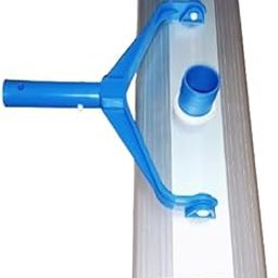 Swimming Pool Vacuum Head Brush 18 inch Aluminum Weighted Swimming Pool Vacuum Head on Wheels with 17.5" Aluminium Cleaning Brush with EZ Clips with Extra Handle-image-49