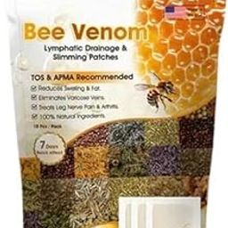 RRLOOK New Bee Venom Foot Patches (10patch x pack of 1) Stress Relief Detox Patch Solution for Men & Women - 100gm ((Pack of 1))-image-48