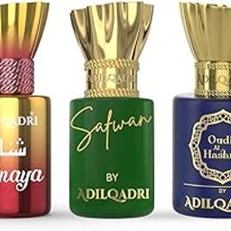 Adilqadri Shanaya Safwan & Oudh Al Hashmi Attar Combo Pack | Arabic & French Blend, Fruity & Sweet Fragrance | Non-Alcoholic Roll-On Attar for Men & Women | Ideal Gift for Him & Her | 3 x 5.5 ML-15