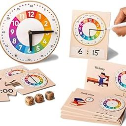 Curious Cub Learning Clock for Kids | Educational Toys for 5+ Year Old | Fun Time Learning Kit | Activity Toys for 6 Year Old Boys, Girls & Educational Board Games for Kids | Ideal Birthday Gift-12