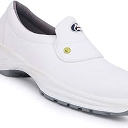 Allen Cooper AC-1442-WHITE-06 Washable Safety Shoe for Food Workshop, Pharmaceutical Industry and OT, Animal Free Microfibre Upper, 200 J Steel Toe, DIP Dual Density PU Sole, Antistatic, White, Size 6-picture-36