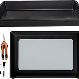 CALANDIS™ Pollen Collector Tray Easily Install Sturdy Trim Pallet for Bee Hives Entrance black and black-picture-13