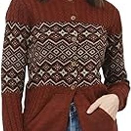 Women Round Neck Self Design Acrylic Cardigan-image-25