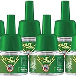Quitmozz Mosquito Repellent Refill Liquid Vaporizer - Tulsi and Herbal Oil, 100% Protection from Dengue Mosquitoes, Fits All Machines, Effective Insect Killer, Safe for Kids and Pets, 45ml x Pack of 6-picture-13