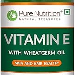 Pure Nutrition Vitamin E (510mg) with Wheatgerm Oil – 120 Liquid Fill Capsules | For Healthy Skin & Hair | Supports Immunity, Heart & Eye Health | Natural Antioxidant Supplement-image-99