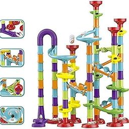 Chocozone Marble Run Track 108 Piece Marble Maze Building Sets Challenge Levels for STEM Learning, Educational Building Blocks Toys for 5 Years Old Toys for Kids-45