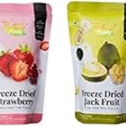Fresa Frootz Freeze Dried Exotic Dip it Fruit Box Black jamun,Strawberry, Chikoo and Jack Fruit Combo, Sweet, and Nutritious Snack Light, Flavorful, and Healthy Combo for Adults and Kids (Pack of 4)-11